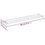 vidaXL Raft de duș pentru perete cabină de duș, negru, 80 cm, aluminiu vidaXL Raft de duș pentru perete cabină de duș, negru, 80 cm, aluminiu