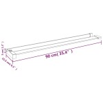vidaXL Raft de duș pentru perete cabină de duș, negru, 90 cm, aluminiu vidaXL Raft de duș pentru perete cabină de duș, negru, 90 cm, aluminiu
