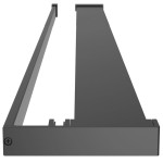 vidaXL Raft de duș pentru perete cabină de duș negru, 115 cm, aluminiu vidaXL Raft de duș pentru perete cabină de duș negru, 115 cm, aluminiu