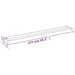 vidaXL Raft de duș pentru perete cabină de duș negru, 115 cm, aluminiu vidaXL Raft de duș pentru perete cabină de duș negru, 115 cm, aluminiu