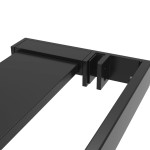vidaXL Raft de duș pentru perete cabină de duș negru, 118 cm, aluminiu vidaXL Raft de duș pentru perete cabină de duș negru, 118 cm, aluminiu