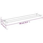 vidaXL Raft de duș pentru perete cabină de duș, crom, 80 cm, aluminiu vidaXL Raft de duș pentru perete cabină de duș, crom, 80 cm, aluminiu