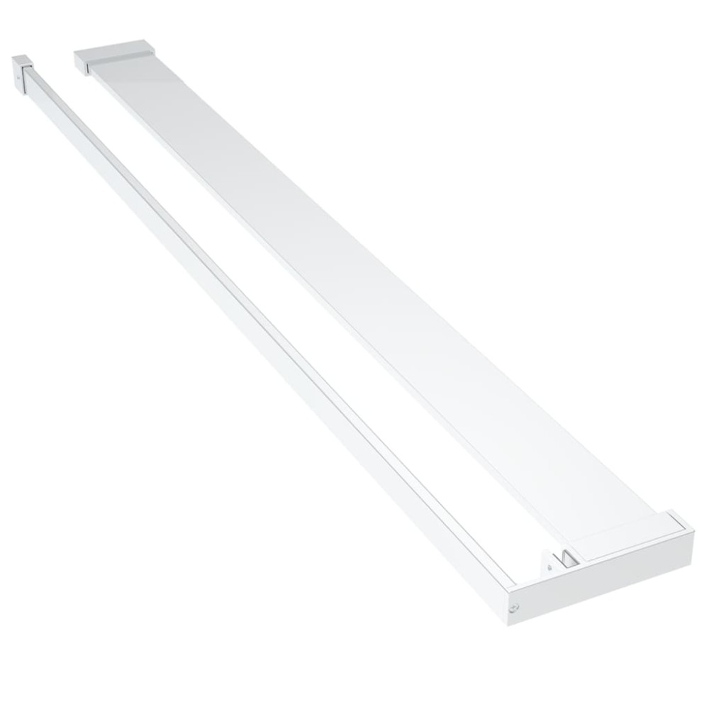 vidaXL Raft de duș pentru perete cabină de duș, crom, 90 cm, aluminiu