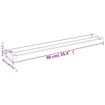 vidaXL Raft de duș pentru perete cabină de duș, crom, 90 cm, aluminiu vidaXL Raft de duș pentru perete cabină de duș, crom, 90 cm, aluminiu