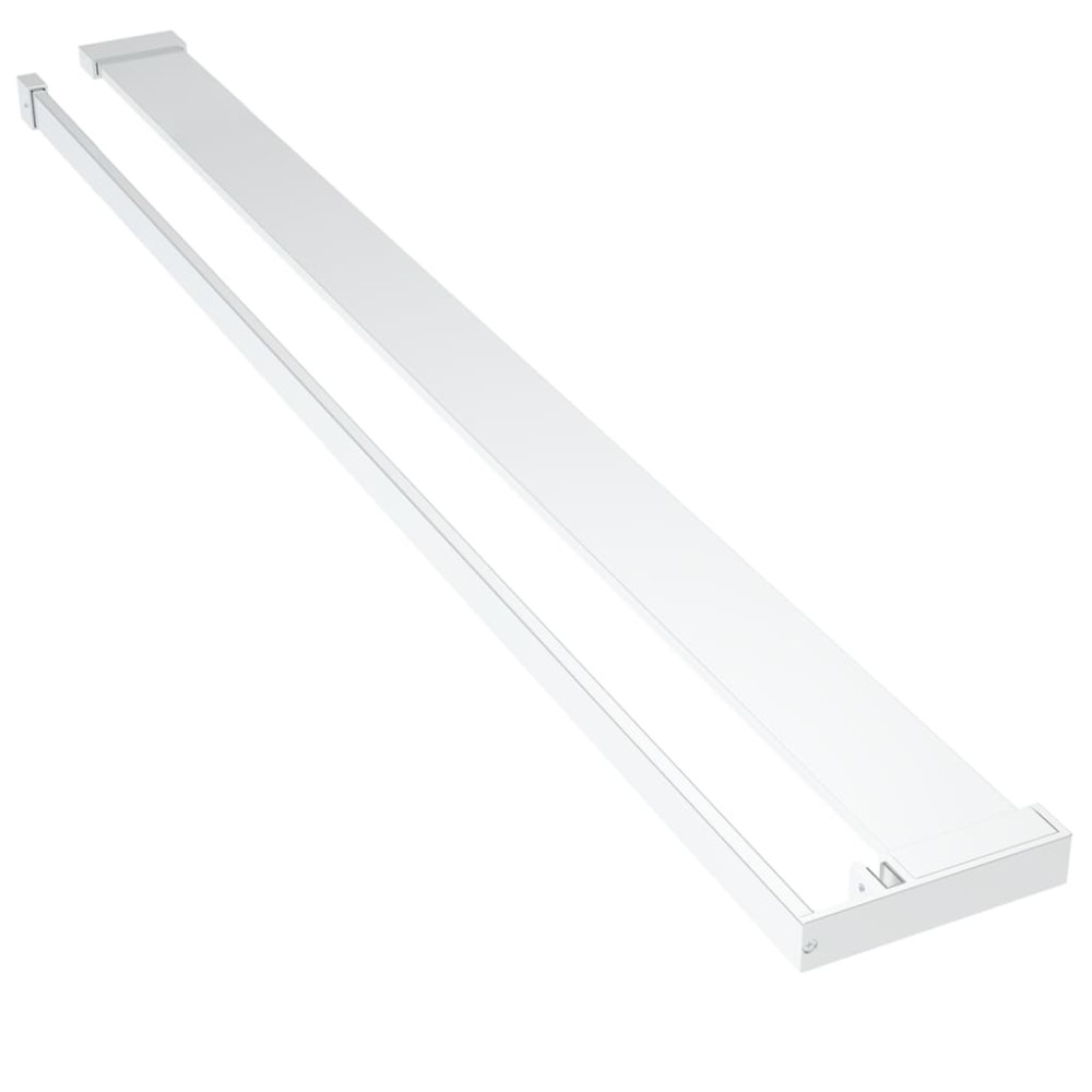 vidaXL Raft de duș pentru perete cabină de duș, crom, 115 cm, aluminiu