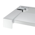vidaXL Raft de duș pentru perete cabină de duș, crom, 115 cm, aluminiu vidaXL Raft de duș pentru perete cabină de duș, crom, 115 cm, aluminiu