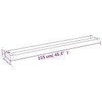 vidaXL Raft de duș pentru perete cabină de duș, crom, 115 cm, aluminiu vidaXL Raft de duș pentru perete cabină de duș, crom, 115 cm, aluminiu