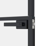 vidaXL Ușă de interior negru 93x201,5 cm sticlă securiz./aluminiu slim vidaXL Ușă de interior negru 93x201,5 cm sticlă securiz./aluminiu slim