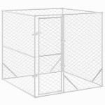 vidaXL Padoc de exterior pentru câini argintiu 2x2x2 m oțel galvanizat vidaXL Padoc de exterior pentru câini argintiu 2x2x2 m oțel galvanizat