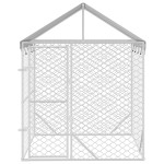 vidaXL Padoc de exterior cu acoperiș argintiu 2x2x2,5m oțel galvanizat vidaXL Padoc de exterior cu acoperiș argintiu 2x2x2,5m oțel galvanizat