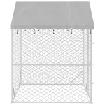 vidaXL Padoc de exterior cu acoperiș argintiu 2x2x2,5m oțel galvanizat vidaXL Padoc de exterior cu acoperiș argintiu 2x2x2,5m oțel galvanizat