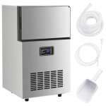 vidaXL Aparat de făcut cuburi de gheață, argintiu, 45 kg / 24 h vidaXL Aparat de făcut cuburi de gheață, argintiu, 45 kg / 24 h