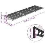 vidaXL Copertină de ușă, negru și transparent 297,5x90 cm policarbonat vidaXL Copertină de ușă, negru și transparent 297,5x90 cm policarbonat