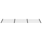 vidaXL Copertină de ușă, negru și transparent 358,5x90 cm policarbonat vidaXL Copertină de ușă, negru și transparent 358,5x90 cm policarbonat