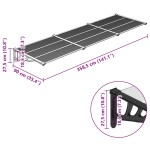 vidaXL Copertină de ușă, negru și transparent 358,5x90 cm policarbonat vidaXL Copertină de ușă, negru și transparent 358,5x90 cm policarbonat