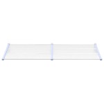 vidaXL Copertină de ușă, gri și transparent, 239x90 cm, policarbonat vidaXL Copertină de ușă, gri și transparent, 239x90 cm, policarbonat