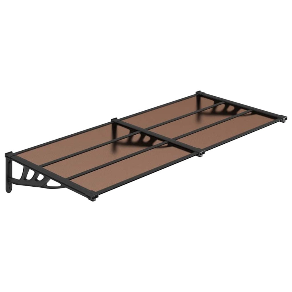 vidaXL Copertină de ușă, negru, 152,5x90 cm, policarbonat