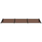 vidaXL Copertină de ușă, negru, 297,5x90 cm, policarbonat vidaXL Copertină de ușă, negru, 297,5x90 cm, policarbonat