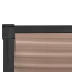 vidaXL Copertină de ușă, negru, 297,5x90 cm, policarbonat vidaXL Copertină de ușă, negru, 297,5x90 cm, policarbonat