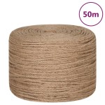 vidaXL Funie de iută 50 m lungime, 4 mm grosime vidaXL Funie de iută 50 m lungime, 4 mm grosime