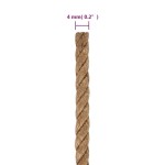 vidaXL Funie de iută, 500 m lungime, 4 mm grosime vidaXL Funie de iută, 500 m lungime, 4 mm grosime