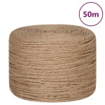 vidaXL Funie de iută 50 m lungime, 6 mm grosime vidaXL Funie de iută 50 m lungime, 6 mm grosime