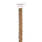 vidaXL Funie de iută 50 m lungime, 6 mm grosime vidaXL Funie de iută 50 m lungime, 6 mm grosime