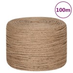 vidaXL Funie de iută 100 m lungime, 8 mm grosime vidaXL Funie de iută 100 m lungime, 8 mm grosime