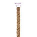 vidaXL Funie de iută 250 m lungime, 8 mm grosime vidaXL Funie de iută 250 m lungime, 8 mm grosime