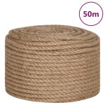 vidaXL Funie de iută 50 m lungime, 14 mm grosime vidaXL Funie de iută 50 m lungime, 14 mm grosime