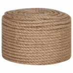 vidaXL Funie de iută 50 m lungime, 14 mm grosime vidaXL Funie de iută 50 m lungime, 14 mm grosime