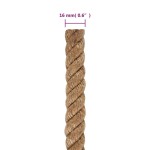 vidaXL Funie de iută 50 m lungime, 16 mm grosime vidaXL Funie de iută 50 m lungime, 16 mm grosime