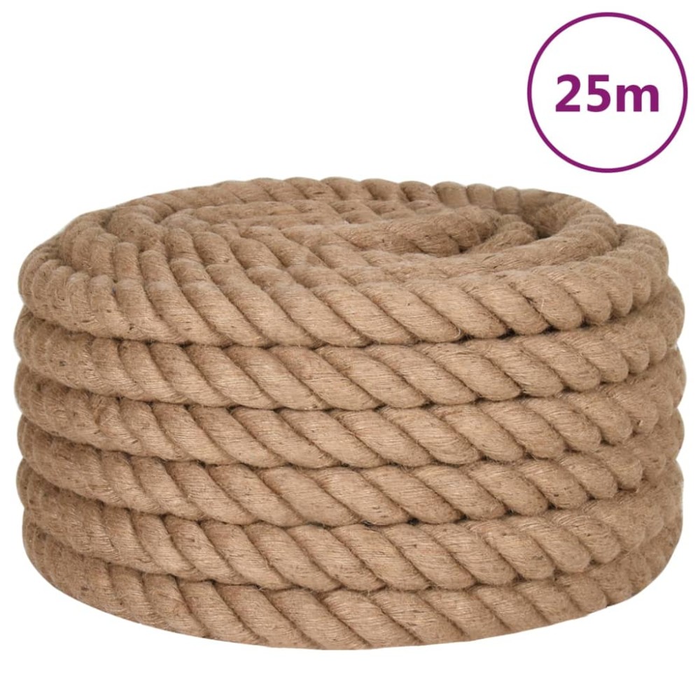 vidaXL Funie de iută 25 m lungime, 30 mm grosime