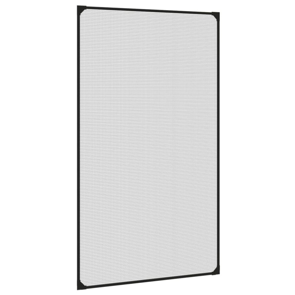 vidaXL Plasă insecte magnetică pentru ferestre, antracit, 80x140 cm