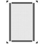 vidaXL Plasă insecte magnetică pentru ferestre, antracit, 80x140 cm vidaXL Plasă insecte magnetică pentru ferestre, antracit, 80x140 cm