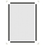 vidaXL Plasă insecte magnetică pentru ferestre, alb, 80x120 cm vidaXL Plasă insecte magnetică pentru ferestre, alb, 80x120 cm