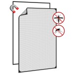 vidaXL Plasă insecte magnetică pentru ferestre, antracit, 80x120 cm vidaXL Plasă insecte magnetică pentru ferestre, antracit, 80x120 cm