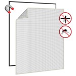 vidaXL Plasă insecte magnetică pentru ferestre, alb, 100x120 cm vidaXL Plasă insecte magnetică pentru ferestre, alb, 100x120 cm
