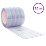vidaXL Perdea pentru ușă, transparent, 200 mmx1,6 mm 10 m, PVC vidaXL Perdea pentru ușă, transparent, 200 mmx1,6 mm 10 m, PVC