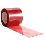vidaXL Perdea pentru ușă, roșu, 200 mmx1,6 mm 25 m, PVC vidaXL Perdea pentru ușă, roșu, 200 mmx1,6 mm 25 m, PVC