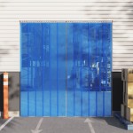 vidaXL Perdea pentru ușă, albastru, 200 mmx1,6 mm 10 m, PVC vidaXL Perdea pentru ușă, albastru, 200 mmx1,6 mm 10 m, PVC