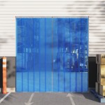 vidaXL Perdea pentru ușă, albastru, 300 mmx2,6 mm 10 m, PVC vidaXL Perdea pentru ușă, albastru, 300 mmx2,6 mm 10 m, PVC