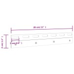vidaXL Plăci de conectare, 4 buc., argintiu, 28 cm, oțel inoxidabil vidaXL Plăci de conectare, 4 buc., argintiu, 28 cm, oțel inoxidabil