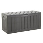 vidaXL Cutie de depozitare, negru, 118x53x57 cm, polipropilenă vidaXL Cutie de depozitare, negru, 118x53x57 cm, polipropilenă
