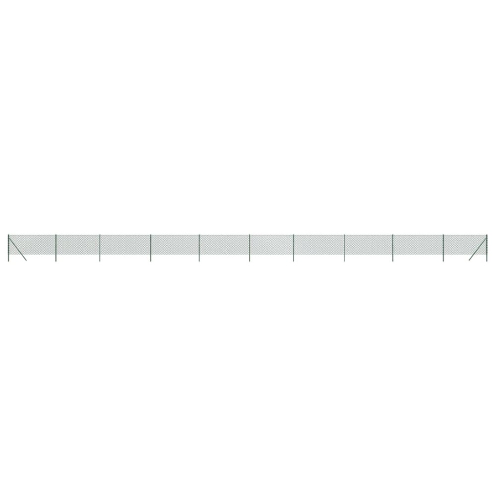 vidaXL Gard de plasă de sârmă, verde, 0,8x25 m