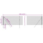 vidaXL Gard de plasă de sârmă, verde, 1x25 m vidaXL Gard de plasă de sârmă, verde, 1x25 m