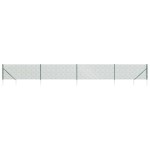 vidaXL Gard plasă de sârmă cu țăruși de fixare, verde, 0,8x10 m vidaXL Gard plasă de sârmă cu țăruși de fixare, verde, 0,8x10 m