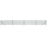 vidaXL Gard plasă de sârmă cu țăruși de fixare, verde, 1,1x10 m vidaXL Gard plasă de sârmă cu țăruși de fixare, verde, 1,1x10 m