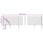 vidaXL Gard plasă de sârmă cu țăruși de fixare, verde, 1,1x10 m vidaXL Gard plasă de sârmă cu țăruși de fixare, verde, 1,1x10 m