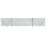 vidaXL Gard plasă de sârmă cu țăruși de fixare, verde, 2,2x10 m vidaXL Gard plasă de sârmă cu țăruși de fixare, verde, 2,2x10 m